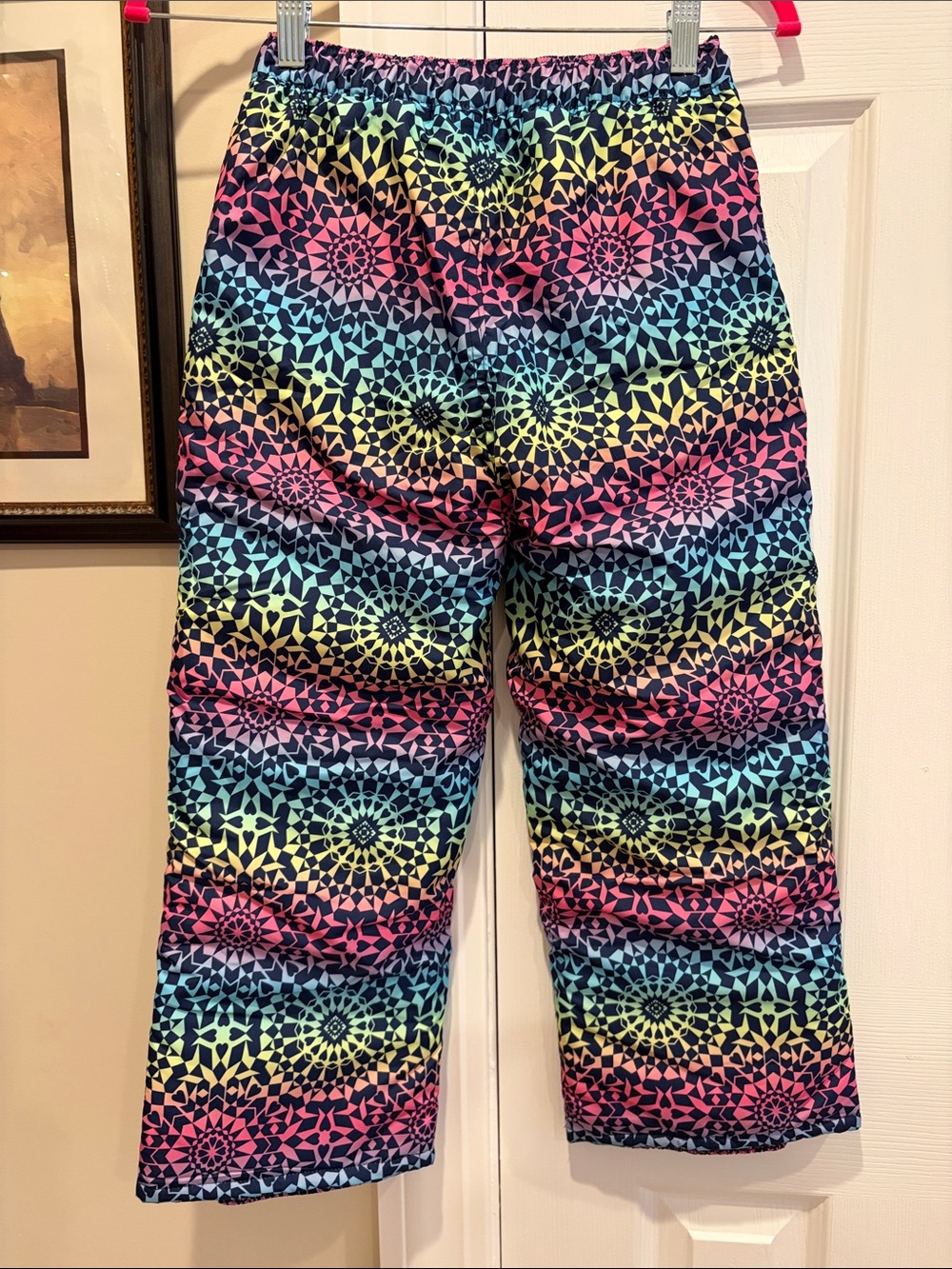 The Children’s Place Girls Colorful Geometric Print Fleece-Lined Snow Pants 🌈❄️ - Picture 5 of 10